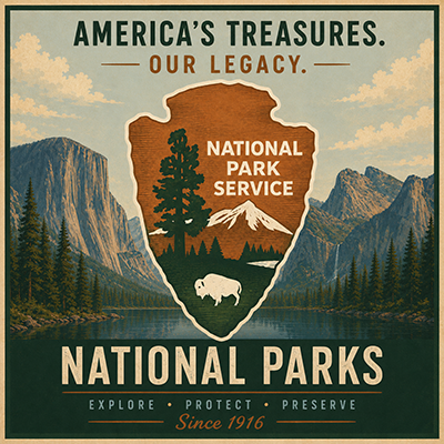 National Parks poster icon